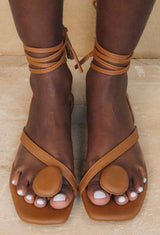 Caramel Noki Strappy Sandals