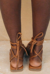 Caramel Noki Strappy Sandals